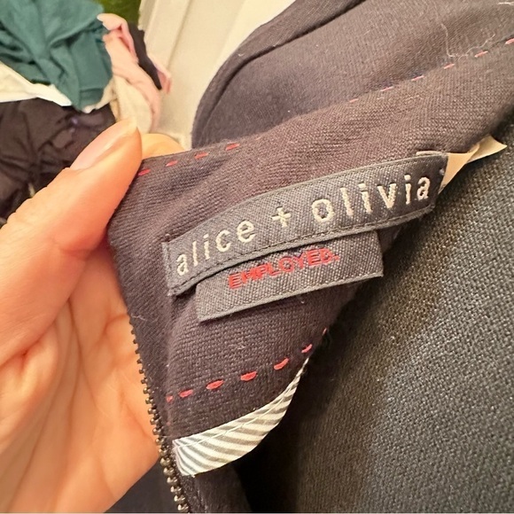 Alice + Olivia Black Peplum Dress - Picture 3 of 8